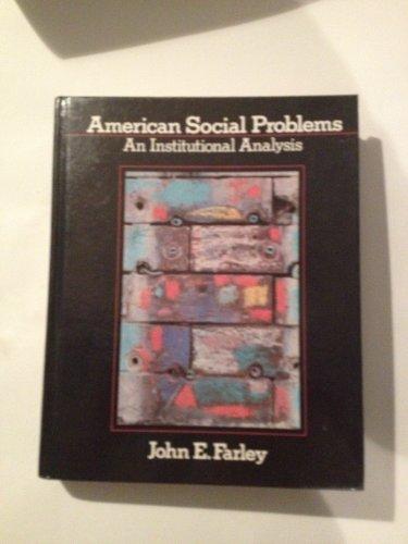 Book American Social Problems: An Institutional Analysis free