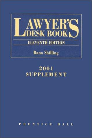 Book Lawyers Desk Book: 2001 Supplement free