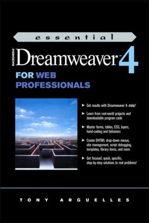 Book Essential Macromedia Dreamweaver For Web Professionals free
