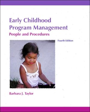 Book Early Childhood Program Management: People and Procedures (4th Edition) free