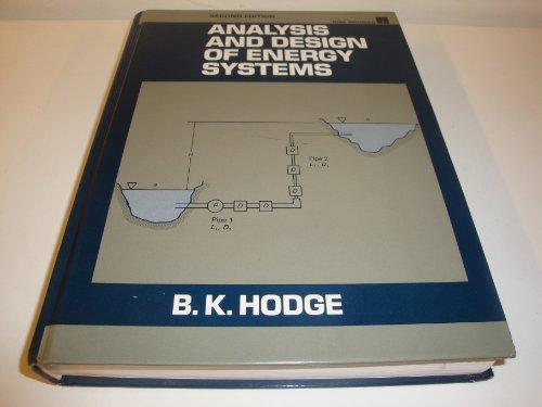 Book Analysis and Design of Energy Systems/Book and Diskette free