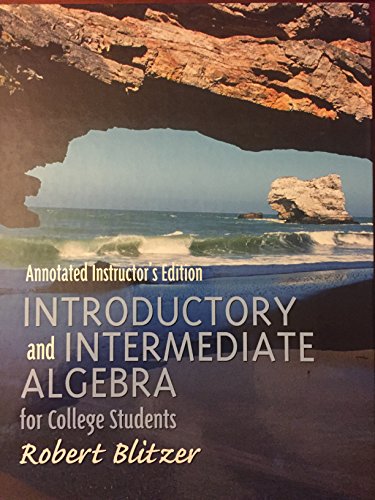 Book Introductory &amp; Intermediate Algebra for College Students free