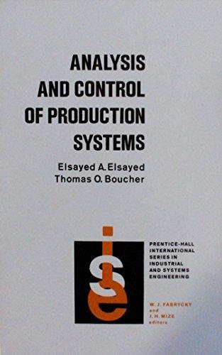 Book Analysis and Control of Production Systems free