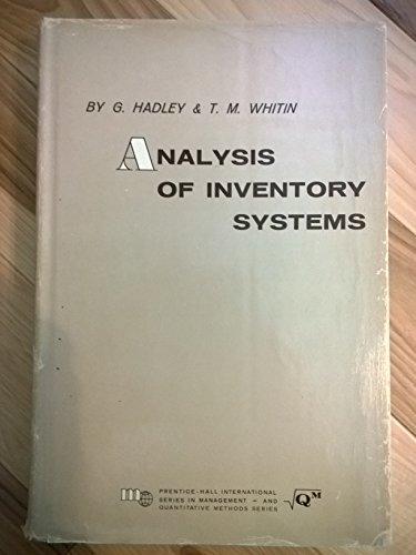 Book Analysis Of Inventory Systems free