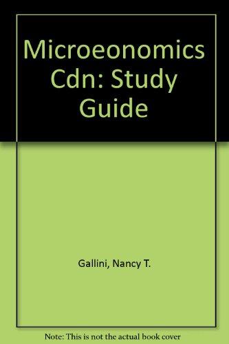 Book Microeonomics Cdn: Study Guide free