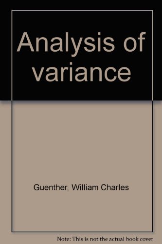Book Analysis Of Variance free