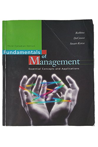Book Fundamentals Of Management: Essential Concepts And Applications, Third Canadian Edition free