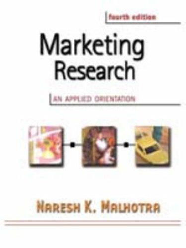 Book Marketing Research: An Applied Orientation with SPSS (4th Edition) free