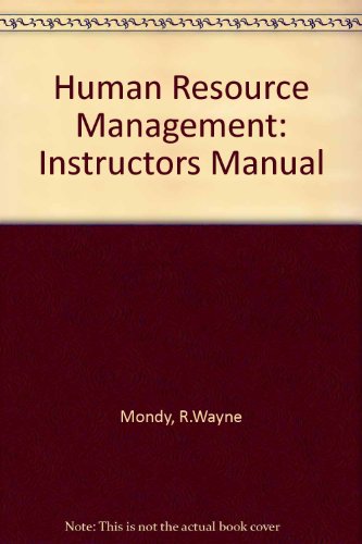 Book Human Resource Management: Instructors Manual free