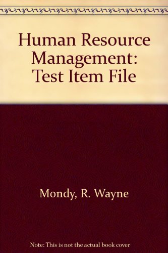 Book Human Resource Management: Test Item File free