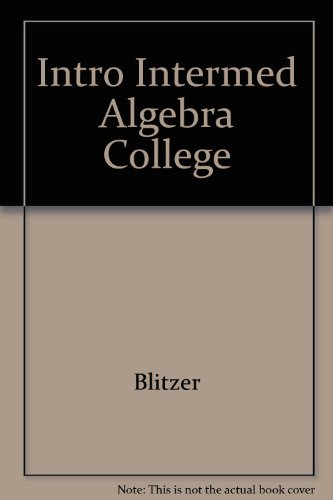 Book Student Solutions Manual for Introductory and Intermediate Algebra for College Students free