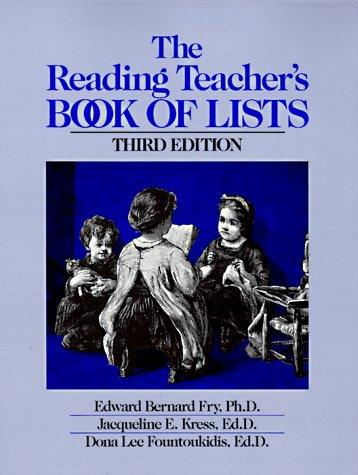 Book The Reading Teacher's Book of Lists (J-B Ed: Book of Lists) free