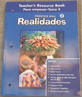 Book Realidades 2 Teacher's Resource Book Para empezar-Tema 4 free
