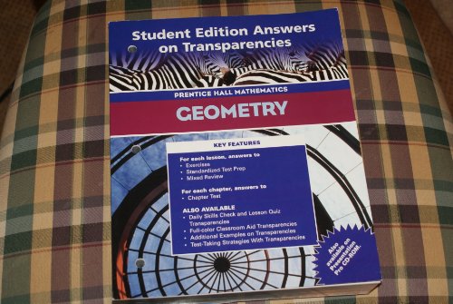 Book Student Edition Answers on Transparencies Prentice Hall Mathematics Geometry free