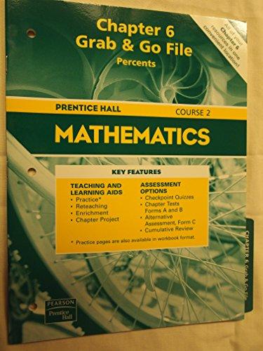Book Prentice Hall Mathematics Chapter 6 Grab & Go File Percents Course 2 free
