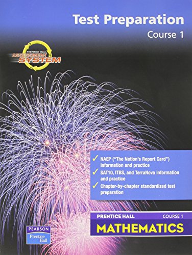 Book Prentice Hall Middle Grades Math Course 1 Test Prep Workbook 2004 free