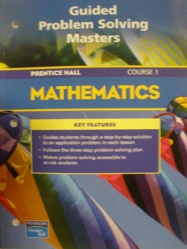 Book PRENTICE HALL MATH COURSE 1 GUIDED PROBLEM SOLVING BLACKLINE MASTERS 2004 C free