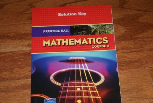 Book Prentice Hall Mathematics Course 3 Solution Key free