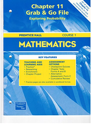 Book Chapter 11 Grab & Go File: Exploring Probability (prentice Hall Mathematics Course 1) free