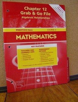 Book Mathematics Chapter 12 Grab&go File Algebraic Relationships Course 3 free