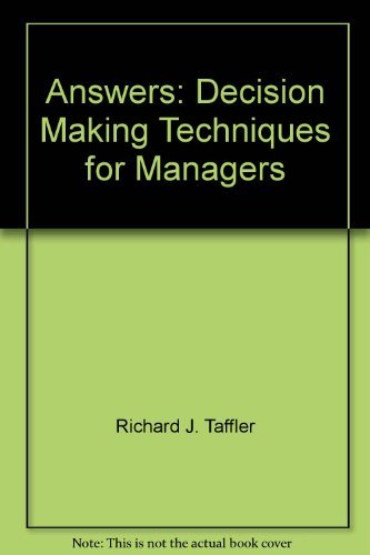 Book Answers, decision-making techniques for managers free