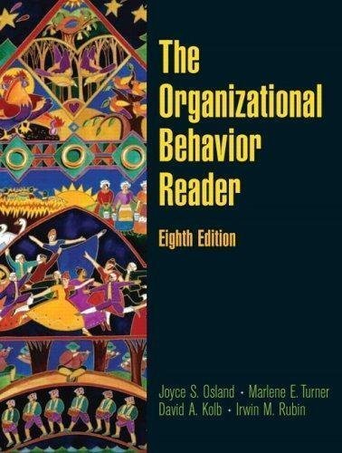 Book The Organizational Behavior, 8th Edition free