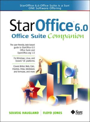 Book Staroffice 6.0 Office Suite Companion free