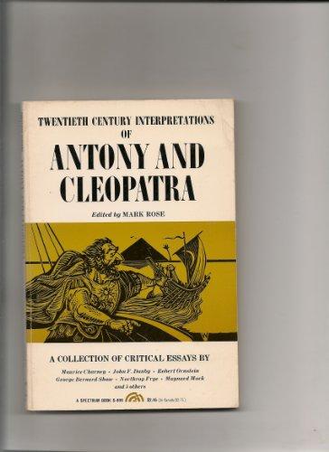 Book Twentieth century interpretations of Antony and Cleopatra: A collection of critical essays free