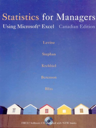 Book Statistics for Managers: Using Microsoft Excel, First Canadian Edition free