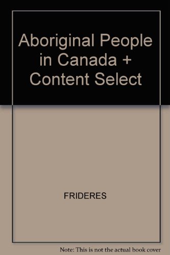 Book Aboriginal People In Canada + Content Select free