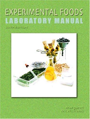 Book Experimental Foods Laboratory Manual free Book Experimental Foods Laboratory Manual free
