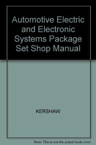 Book Automotive Electric and Electronic Systems Shop Manual free
