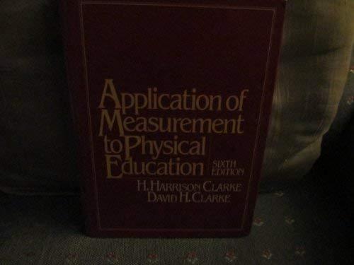 Book Application of Measurement to Physical Education free
