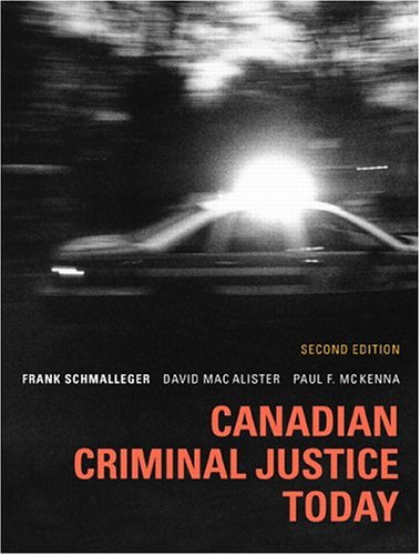Book Canadian Criminal Justice Today free