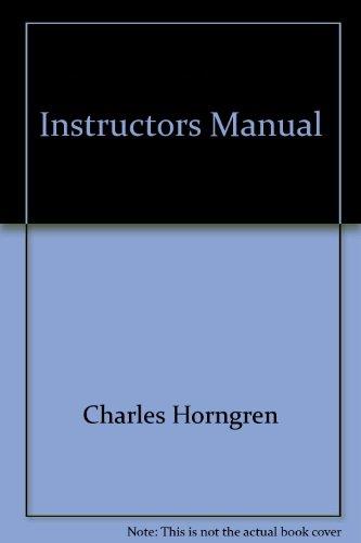Book Instructors Manual free