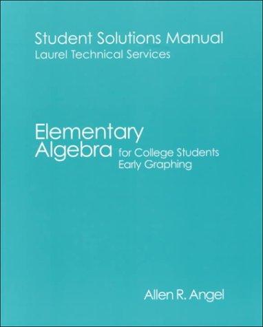 Book Elementary Algebra for College Students: Early Graphing free