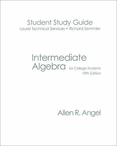 Book Intermediate Algebra for College Students free