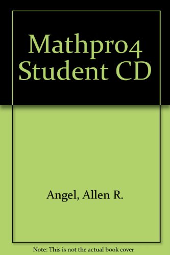 Book Mathpro4 Student Cd free