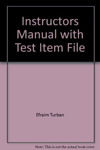 Book Instructors Manual With Test Item File free