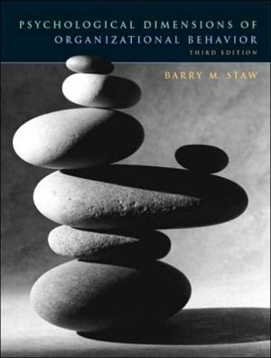 Book Psychological Dimensions of Organizational Behavior free
