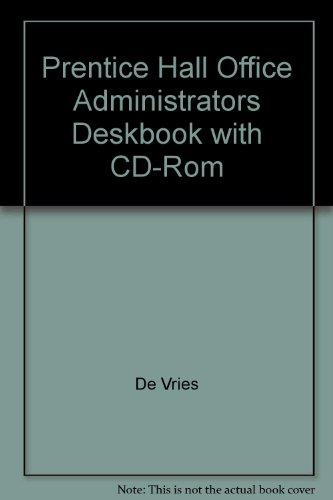 Book Prentice Hall Office Administrators Deskbook With Cd-rom free