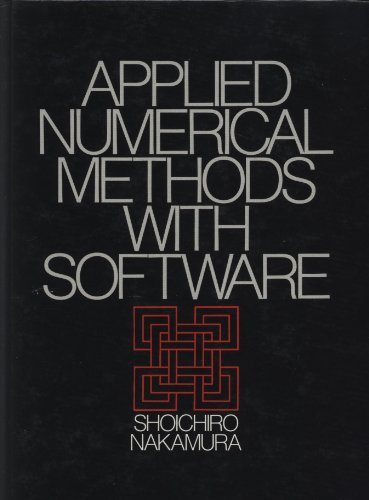 Book Applied Numerical Methods With Software free