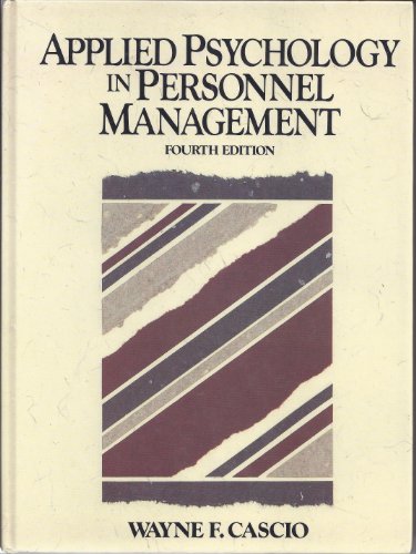Book Applied Psychology in Personnel Management free