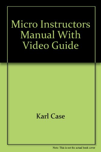 Book Micro Instructors Manual With Video Guide free