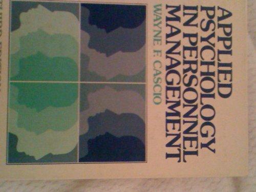 Book Applied psychology in personnel management free