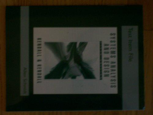 Book Test Item File To Accompany Systems Analysis & Design 5th Edition By Kendall free