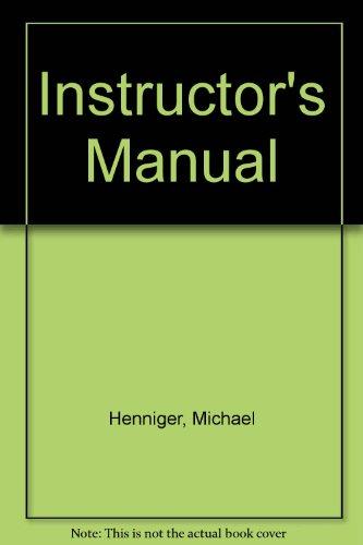 Book Instructor's Manual free