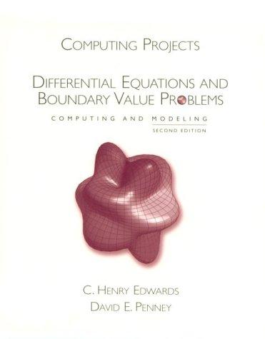 Book Differential Equations and Boundary Value Problems: Computing and Modeling, Workbook free