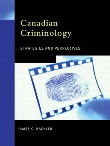 Book Canadian Criminology: Strategies and Perspectives free
