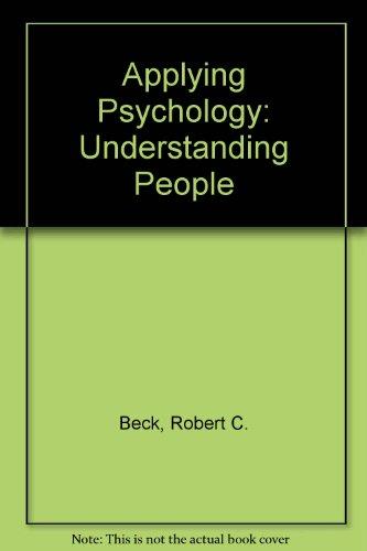 Book Applying Psychology: Understanding People free